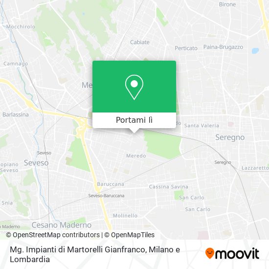 Mappa Mg. Impianti di Martorelli Gianfranco