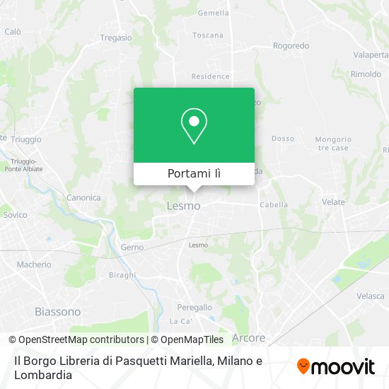 Mappa Il Borgo Libreria di Pasquetti Mariella