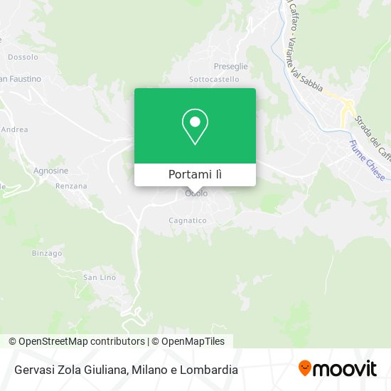 Mappa Gervasi Zola Giuliana