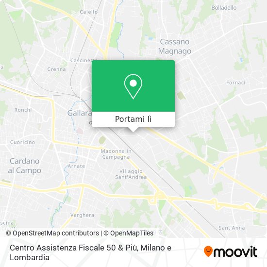 Mappa Centro Assistenza Fiscale 50 & Più