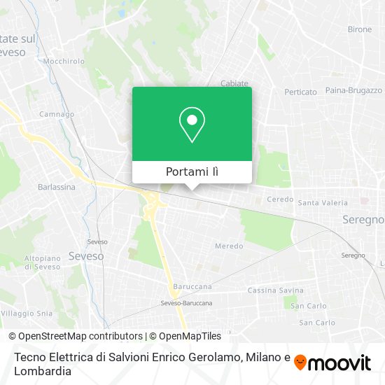 Mappa Tecno Elettrica di Salvioni Enrico Gerolamo