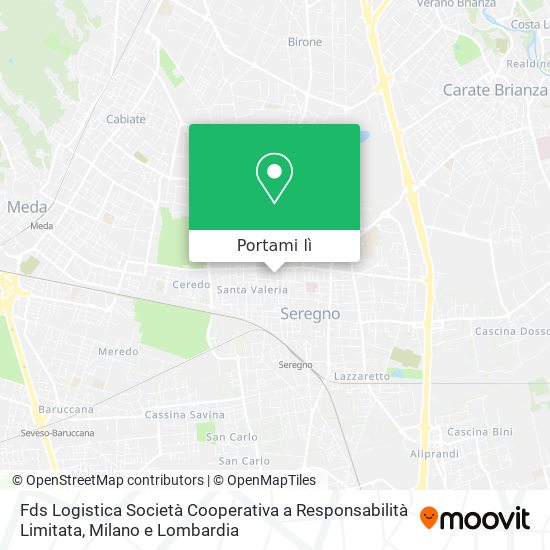 Mappa Fds Logistica Società Cooperativa a Responsabilità Limitata