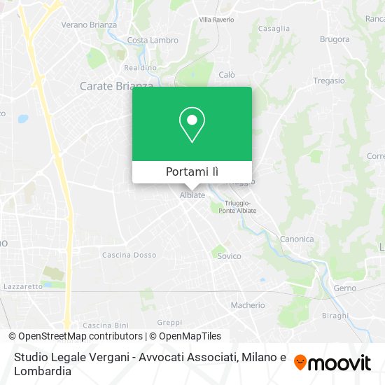 Mappa Studio Legale Vergani - Avvocati Associati