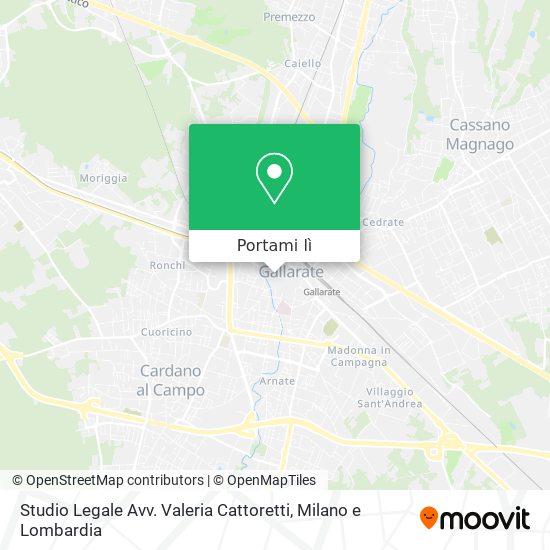 Mappa Studio Legale Avv. Valeria Cattoretti