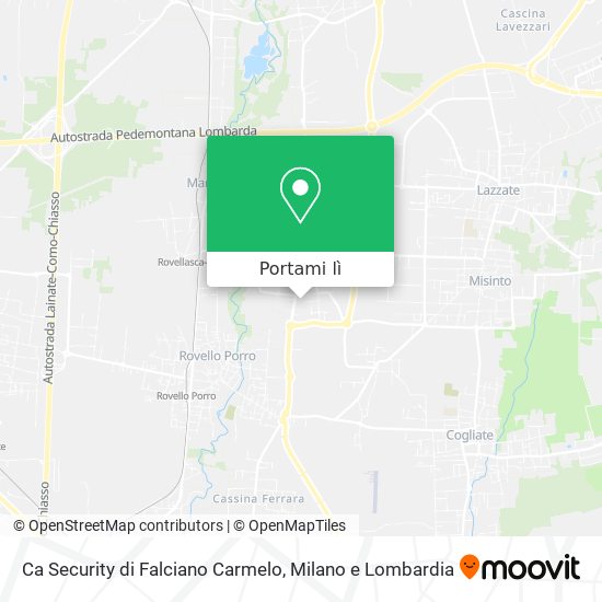 Mappa Ca Security di Falciano Carmelo