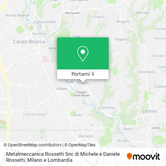 Mappa Metalmeccanica Rossetti Snc di Michele e Daniele Rossetti