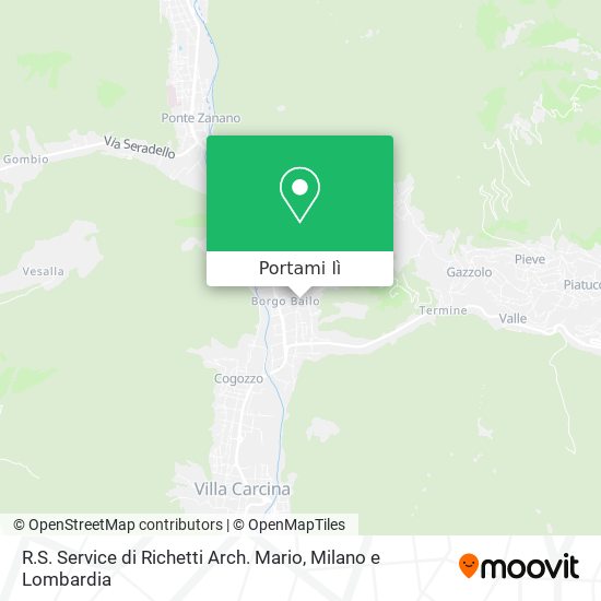 Mappa R.S. Service di Richetti Arch. Mario