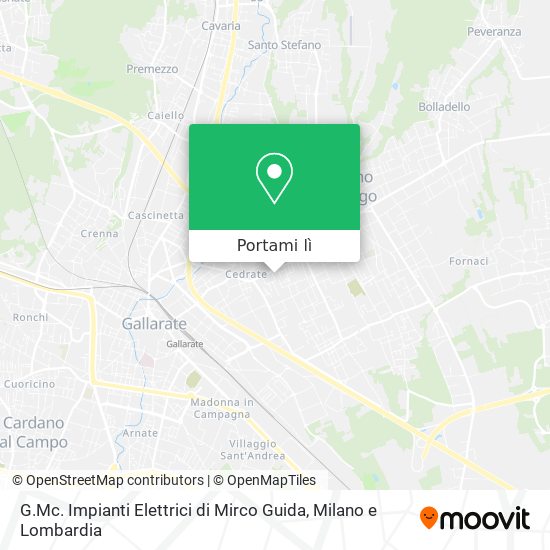 Mappa G.Mc. Impianti Elettrici di Mirco Guida