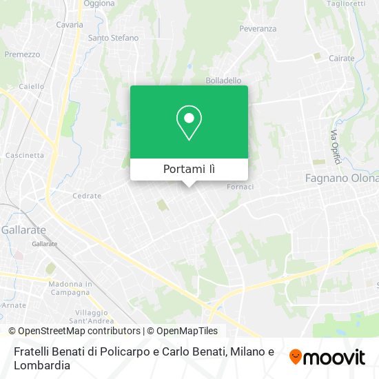 Mappa Fratelli Benati di Policarpo e Carlo Benati