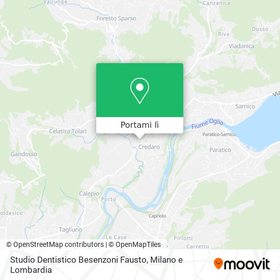 Mappa Studio Dentistico Besenzoni Fausto