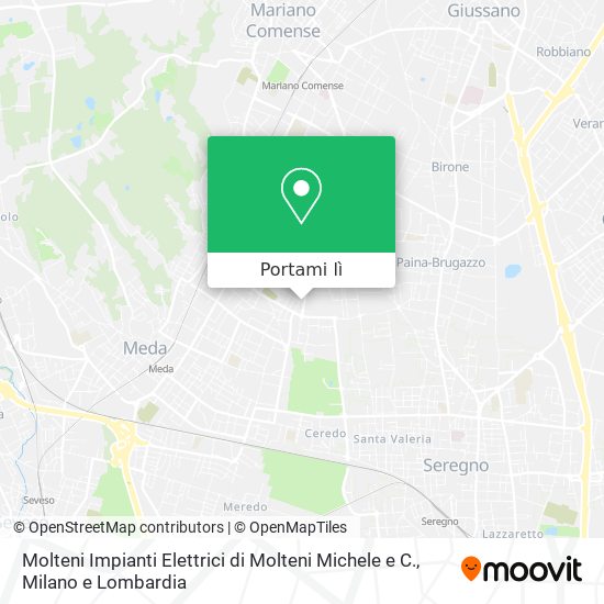 Mappa Molteni Impianti Elettrici di Molteni Michele e C.