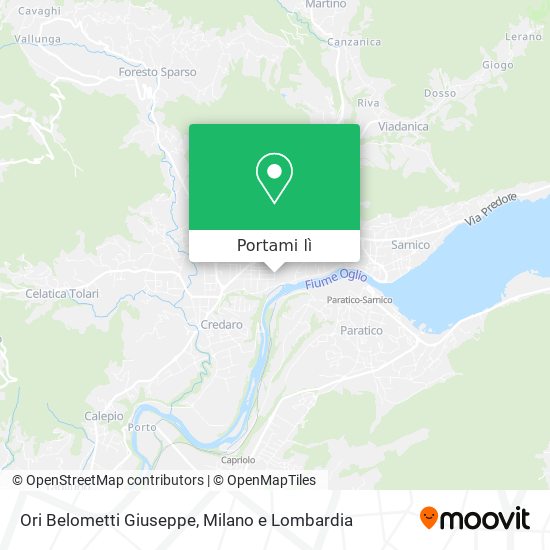 Mappa Ori Belometti Giuseppe