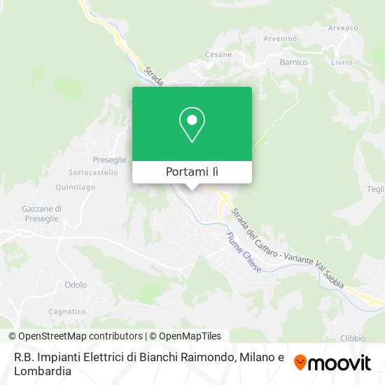 Mappa R.B. Impianti Elettrici di Bianchi Raimondo