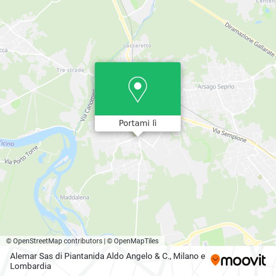 Mappa Alemar Sas di Piantanida Aldo Angelo & C.