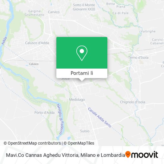Mappa Mavi.Co Cannas Aghedu Vittoria