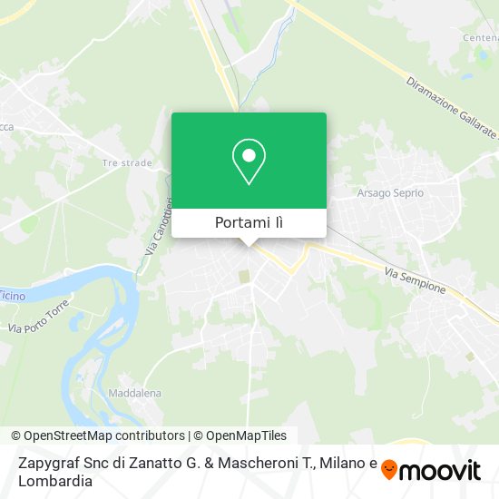 Mappa Zapygraf Snc di Zanatto G. & Mascheroni T.