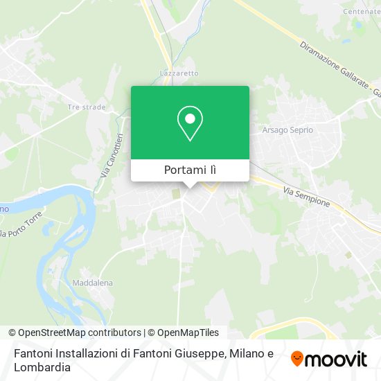 Mappa Fantoni Installazioni di Fantoni Giuseppe