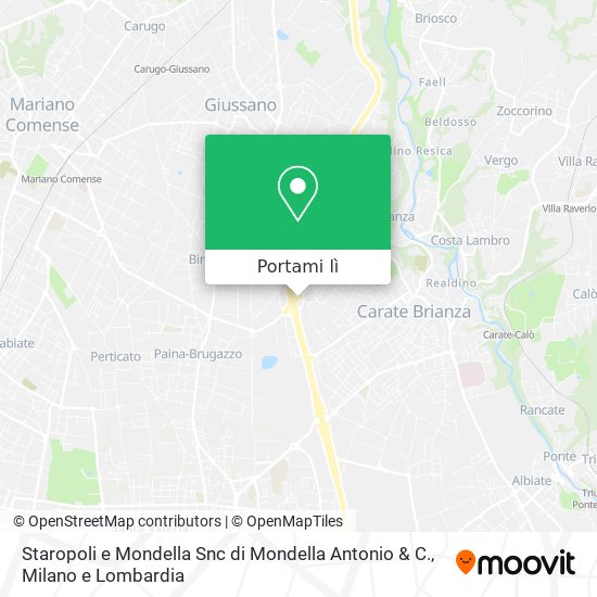 Mappa Staropoli e Mondella Snc di Mondella Antonio & C.