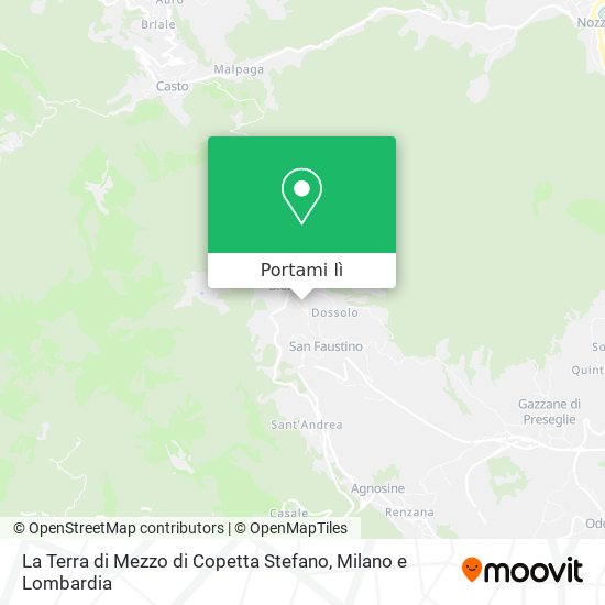 Mappa La Terra di Mezzo di Copetta Stefano