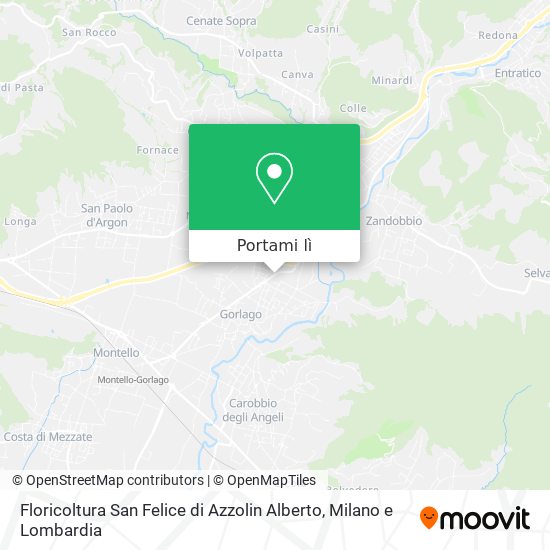 Mappa Floricoltura San Felice di Azzolin Alberto