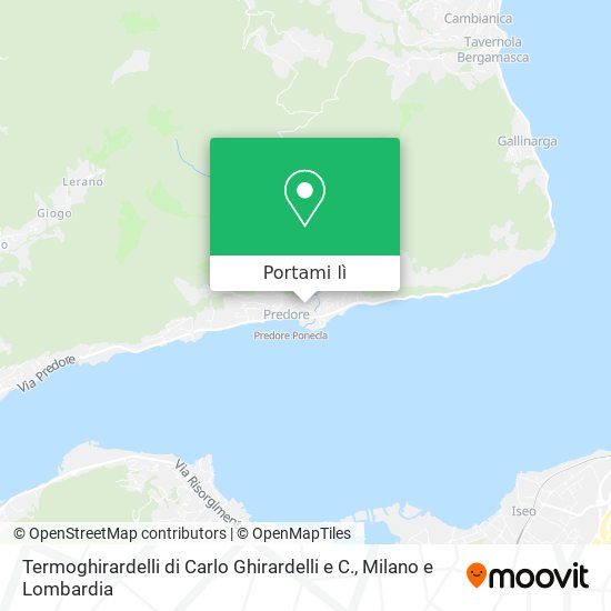 Mappa Termoghirardelli di Carlo Ghirardelli e C.
