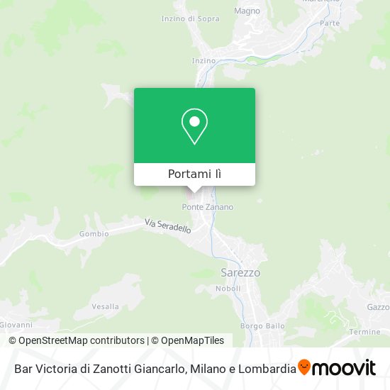 Mappa Bar Victoria di Zanotti Giancarlo