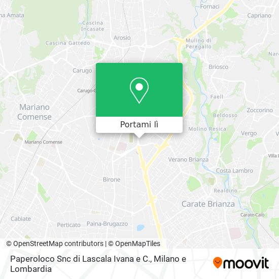 Mappa Paperoloco Snc di Lascala Ivana e C.