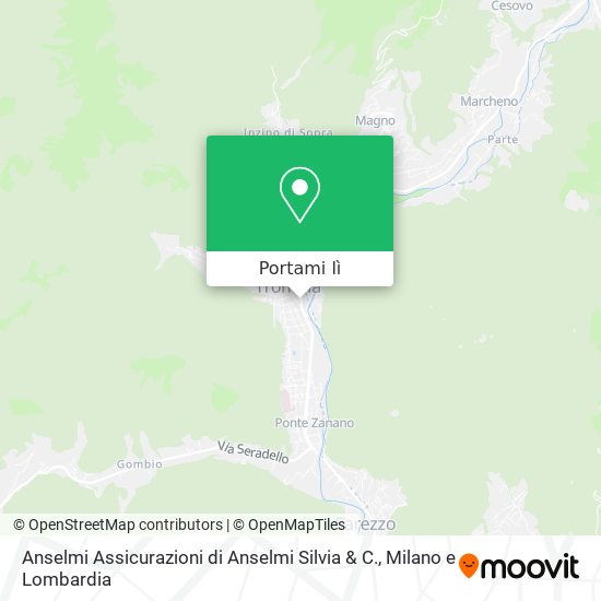 Mappa Anselmi Assicurazioni di Anselmi Silvia & C.
