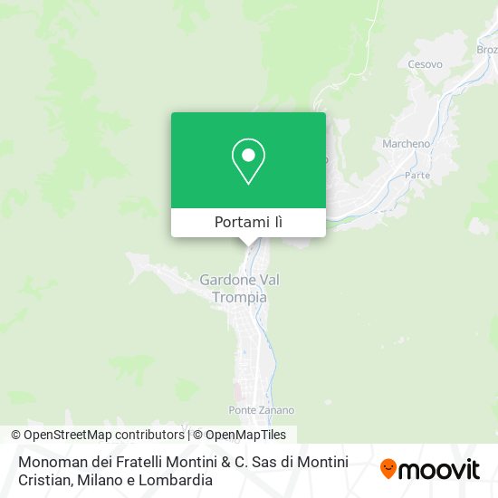Mappa Monoman dei Fratelli Montini & C. Sas di Montini Cristian