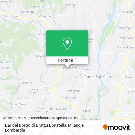 Mappa Bar del Borgo di Bratzu Donatella