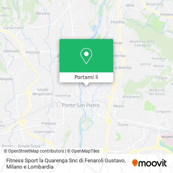 Mappa Fitness Sport la Quarenga Snc di Fenaroli Gustavo