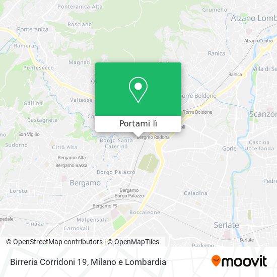 Mappa Birreria Corridoni 19