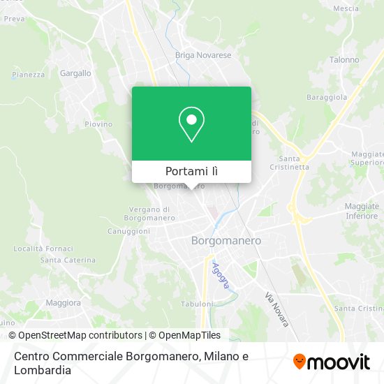 Mappa Centro Commerciale Borgomanero