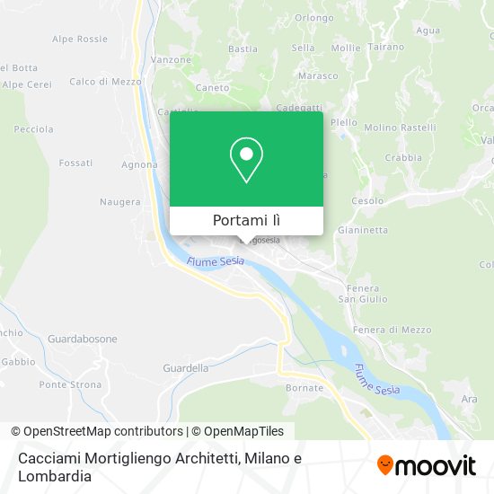 Mappa Cacciami Mortigliengo Architetti