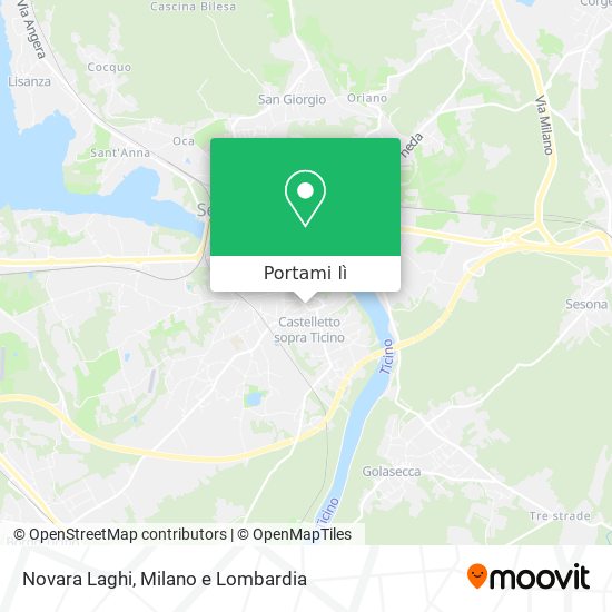 Mappa Novara Laghi