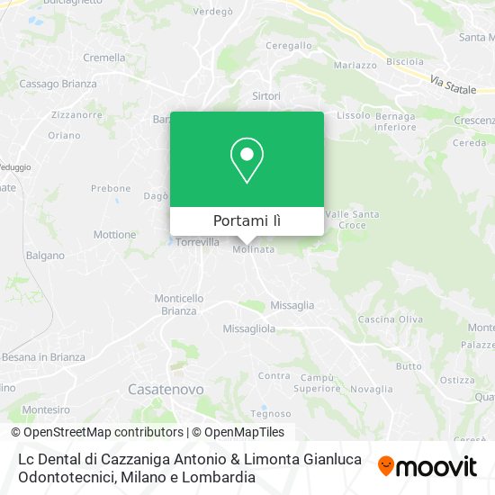 Mappa Lc Dental di Cazzaniga Antonio & Limonta Gianluca Odontotecnici