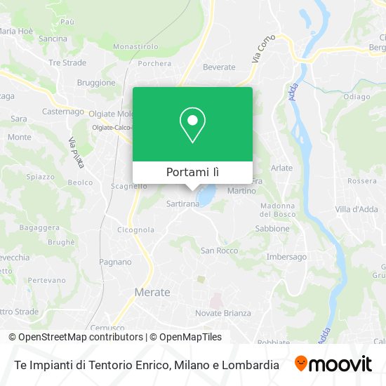 Mappa Te Impianti di Tentorio Enrico
