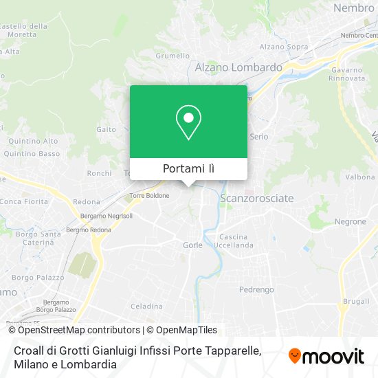 Mappa Croall di Grotti Gianluigi Infissi Porte Tapparelle