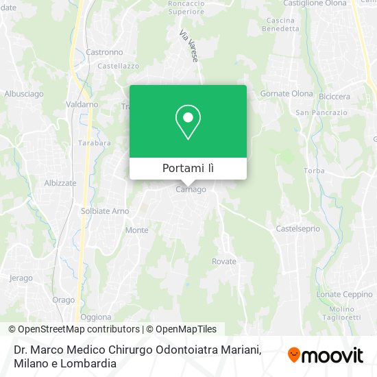 Mappa Dr. Marco Medico Chirurgo Odontoiatra Mariani