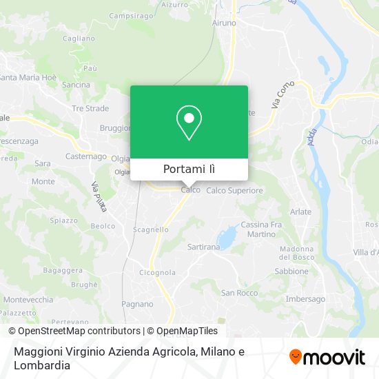 Mappa Maggioni Virginio Azienda Agricola