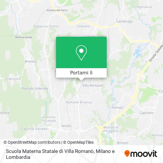 Mappa Scuola Materna Statale di Villa Romanò