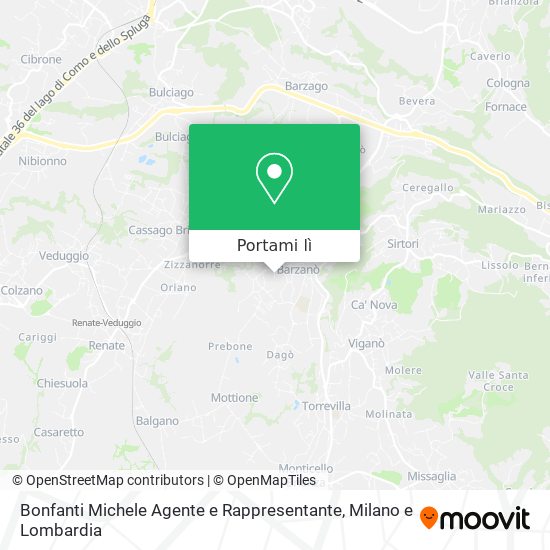 Mappa Bonfanti Michele Agente e Rappresentante