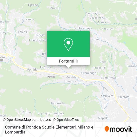 Mappa Comune di Pontida Scuole Elementari