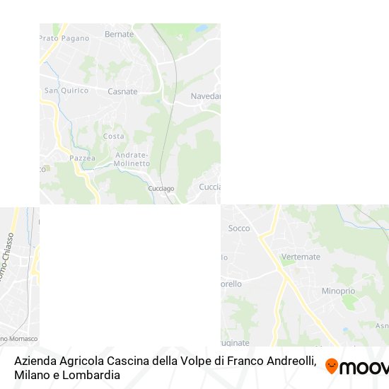 Mappa Azienda Agricola Cascina della Volpe di Franco Andreolli