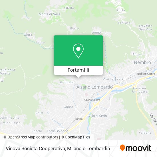 Mappa Vinova Societa Cooperativa