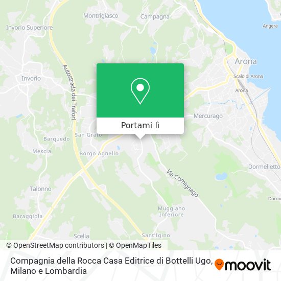 Mappa Compagnia della Rocca Casa Editrice di Bottelli Ugo