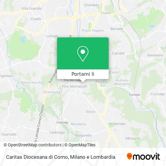 Mappa Caritas Diocesana di Como