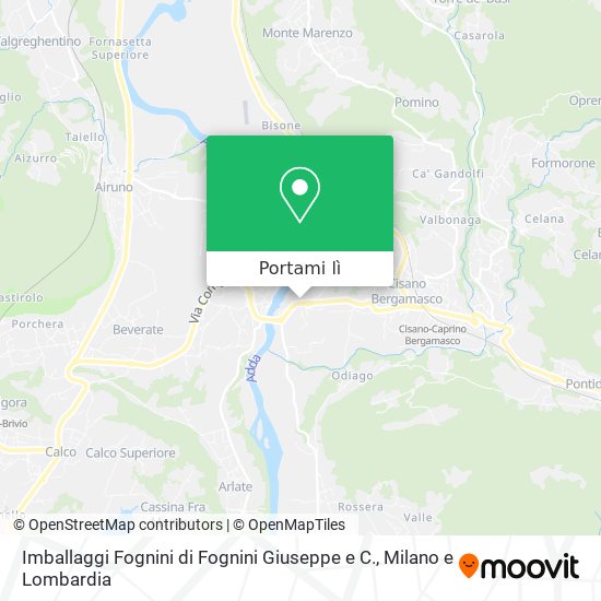 Mappa Imballaggi Fognini di Fognini Giuseppe e C.