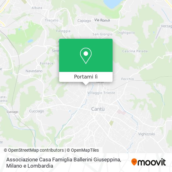 Mappa Associazione Casa Famiglia Ballerini Giuseppina