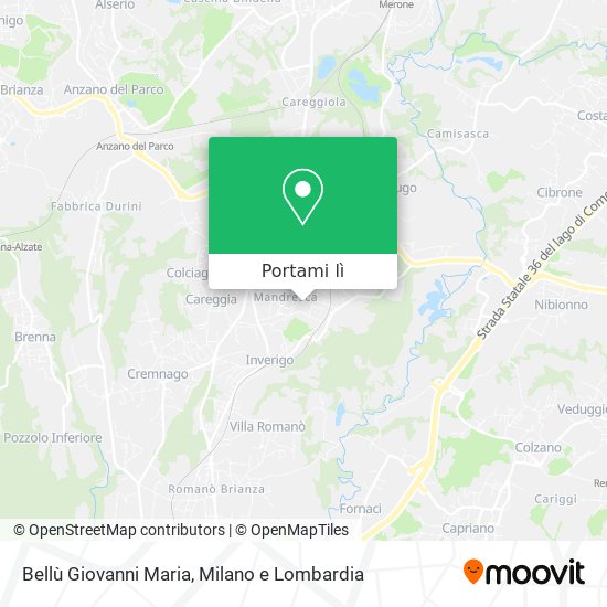Mappa Bellù Giovanni Maria